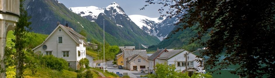 Fjaerland village Fjaerland village